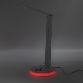Настольная лампа светильник ночник SONNEN RG-001, LED, 6 Вт, 3 режима, RGB подсветка, белый, 238774