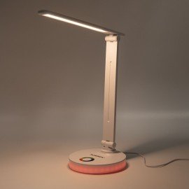 Настольная лампа светильник ночник SONNEN RG-001, LED, 6 Вт, 3 режима, RGB подсветка, белый, 238774
