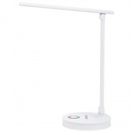 Настольная лампа светильник ночник SONNEN RG-001, LED, 6 Вт, 3 режима, RGB подсветка, белый, 238774