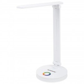 Настольная лампа светильник ночник SONNEN RG-001, LED, 6 Вт, 3 режима, RGB подсветка, белый, 238774