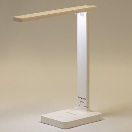 Настольная лампа светильник беспроводная SONNEN PT-101, USB, LED, 2 Вт, 3 режима, белый, 238776
