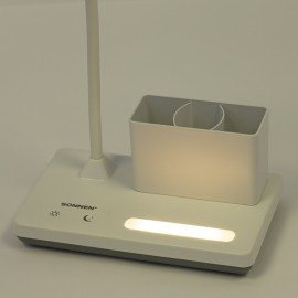 Настольная лампа светильник беспроводная SONNEN PT-301, органайзер, USB, LED, 4 Вт, 3 режима, 238778