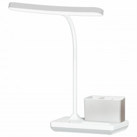 Настольная лампа светильник беспроводная SONNEN PT-301, органайзер, USB, LED, 4 Вт, 3 режима, 238778