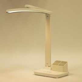 Настольная лампа светильник беспроводная SONNEN PT-401, органайзер, USB, LED, 5 Вт, 3 режима, 238779