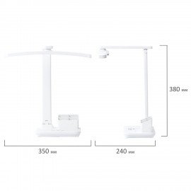 Настольная лампа светильник беспроводная SONNEN PT-401, органайзер, USB, LED, 5 Вт, 3 режима, 238779