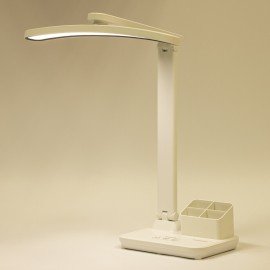 Настольная лампа светильник беспроводная SONNEN PT-401, органайзер, USB, LED, 5 Вт, 3 режима, 238779