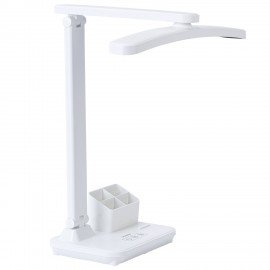 Настольная лампа светильник беспроводная SONNEN PT-401, органайзер, USB, LED, 5 Вт, 3 режима, 238779