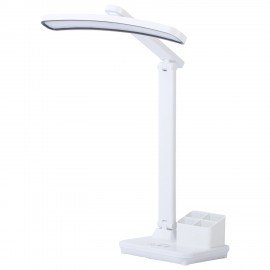 Настольная лампа светильник беспроводная SONNEN PT-401, органайзер, USB, LED, 5 Вт, 3 режима, 238779