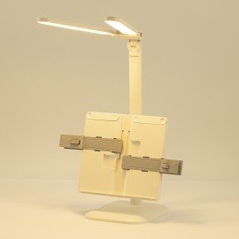 Настольная лампа светильник беспроводная SONNEN PT-202, подставка для книг, USB, LED, 5 Вт, 3 режима, 238780