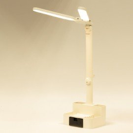 Настольная лампа светильник беспроводная SONNEN PT-201, органайзер, USB, LED, 5 Вт, 3 режима, белый, 238781