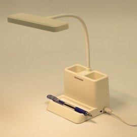 Настольная лампа светильник беспроводная SONNEN PT-302, органайзер, USB, LED, 3 Вт, 3 режима, 238783