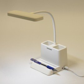 Настольная лампа светильник беспроводная SONNEN PT-302, органайзер, USB, LED, 3 Вт, 3 режима, 238783