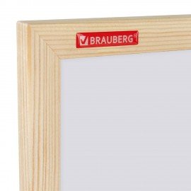 Доска магнитно-маркерная 30х45 см, деревянная рамка, BRAUBERG Standard, 238793