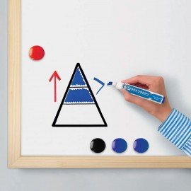 Доска магнитно-маркерная 30х45 см, деревянная рамка, BRAUBERG Standard, 238793