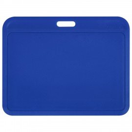 Бейдж горизонтальный (54х85 мм), синий, МАТОВАЯ ПОВЕРХНОСТЬ, BRAUBERG EXTRA, 238818