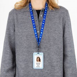 Бейдж вертикальный с 3D печатью "Капибара" (85х54 мм), лента 45 см, СЛАЙДЕР, FUNSTER, 238829