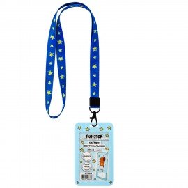 Бейдж вертикальный с 3D печатью "Капибара" (85х54 мм), лента 45 см, СЛАЙДЕР, FUNSTER, 238829