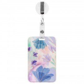 Бейдж вертикальный с 3D печатью "Pastel grade"(85х54 мм), с рулеткой, СЛАЙДЕР, FUNSTER, 238842