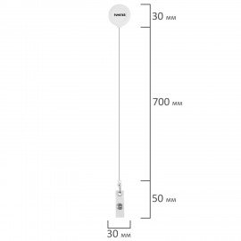 Бейдж вертикальный с 3D печатью "Pastel grade"(85х54 мм), с рулеткой, СЛАЙДЕР, FUNSTER, 238842