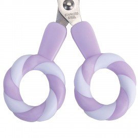 Ножницы FUNSTER (ФАНСТЕР) 130 мм, фигурные ручки ЛЕДЕНЦЫ из ABS пластика, в дисплее, 238853