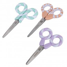 Ножницы FUNSTER (ФАНСТЕР) 130 мм, фигурные ручки ЛЕДЕНЦЫ из ABS пластика, в дисплее, 238853