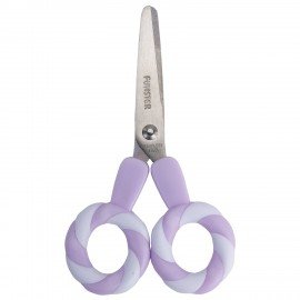 Ножницы FUNSTER (ФАНСТЕР) 130 мм, фигурные ручки ЛЕДЕНЦЫ из ABS пластика, в дисплее, 238853