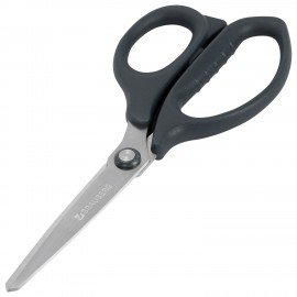 Ножницы BRAUBERG "BOMB", 170 мм, графитовый цвет, 2-х сторонняя заточка, эргономичные, 238857