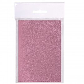 Обложка для паспорта натуральная кожа флоттер, кожаный уголок, пудрово-розовая, BRAUBERG, 238861