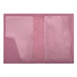 Обложка для паспорта натуральная кожа флоттер, кожаный уголок, пудрово-розовая, BRAUBERG, 238861