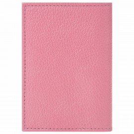 Обложка для паспорта натуральная кожа флоттер, принт "Девушка", цвет пудрово-розовый, BRAUBERG, 238868