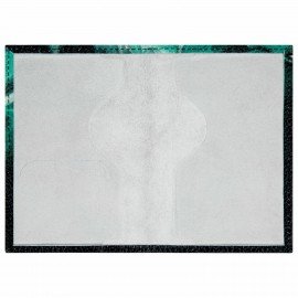 Обложка для паспорта натуральная кожа флоттер, принт "Дым", цвет черный, BRAUBERG, 238869