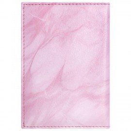 Обложка для паспорта искусственная кожа, принт "Soft Marble", пудрово-розовый, STAFF, 238870