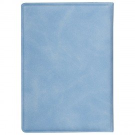 Обложка для паспорта "Passport Map", мягкая экокожа, голубая, STAFF, 238877