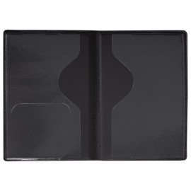 Обложка для паспорта "Passport Map", мягкая экокожа, голубая, STAFF, 238877