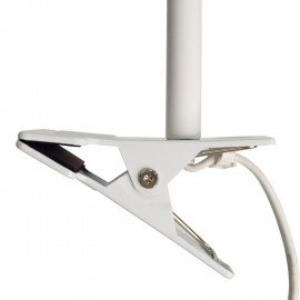 Настольная лампа светильник "Лира" на прищепке, цоколь E27, 40 Вт, белый матовый