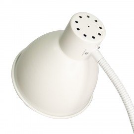 Настольная лампа светильник "Лира" на прищепке, цоколь E27, 40 Вт, белый матовый