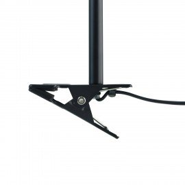 Настольная лампа светильник "Лира" на прищепке, цоколь E27, 40 Вт, черный матовый