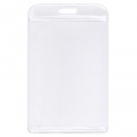 Бейдж вертикальный для пропуска и ID-карт 85х54 мм белый, BRAUBERG ULTRA, 238913