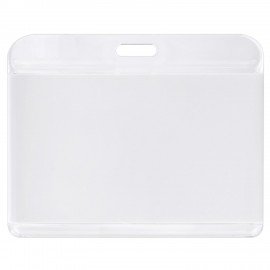 Бейдж горизонтальный для пропуска и ID-карт 54х85 мм белый, BRAUBERG ULTRA, 238917