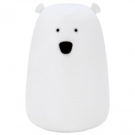 Ночник силиконовый LED "Медведь" 111x111x160 мм, белый свет/RGB, таймер, USB,аккумулятор 1200 мАч, DASWERK, 238938