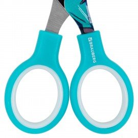 Ножницы 130 мм мятные, с цветной печатью "Аниме", BRAUBERG ANIME, 238956