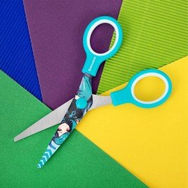 Ножницы 130 мм мятные, с цветной печатью "Аниме", BRAUBERG ANIME, 238956