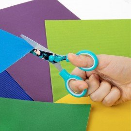 Ножницы 130 мм мятные, с цветной печатью "Аниме", BRAUBERG ANIME, 238956