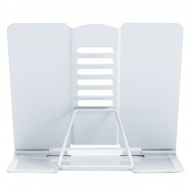 Подставка для книг и учебников большая BRAUBERG KIDS "Кот-Энтузиаст" с таблицей умножения, регулируемый угол наклона, металлическая, 238959