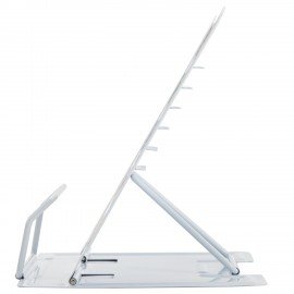 Подставка для книг и учебников большая BRAUBERG KIDS "Кот-Энтузиаст" с таблицей умножения, регулируемый угол наклона, металлическая, 238959