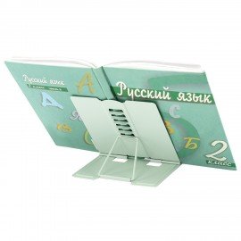 Подставка для книг BRAUBERG KIDS mini, "Animals" с алфавитом, регулируемый угол наклона, металлическая, 238965