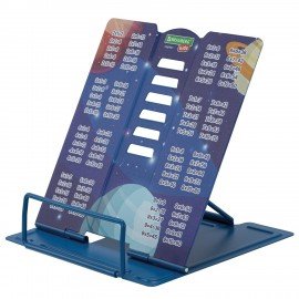 Подставка для книг и учебников BRAUBERG KIDS mini "Deep Space" с таблицей умножения, регулируемый угол наклона, металлическая, 238967