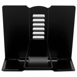 Подставка для книг и учебников BRAUBERG KIDS mini "Black", регулируемый угол наклона, металлическая, 238972