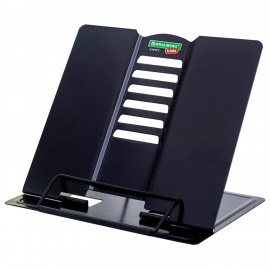 Подставка для книг и учебников BRAUBERG KIDS mini "Black", регулируемый угол наклона, металлическая, 238972