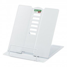 Подставка для книг и учебников BRAUBERG KIDS mini "White", регулируемый угол наклона, металлическая, 238973